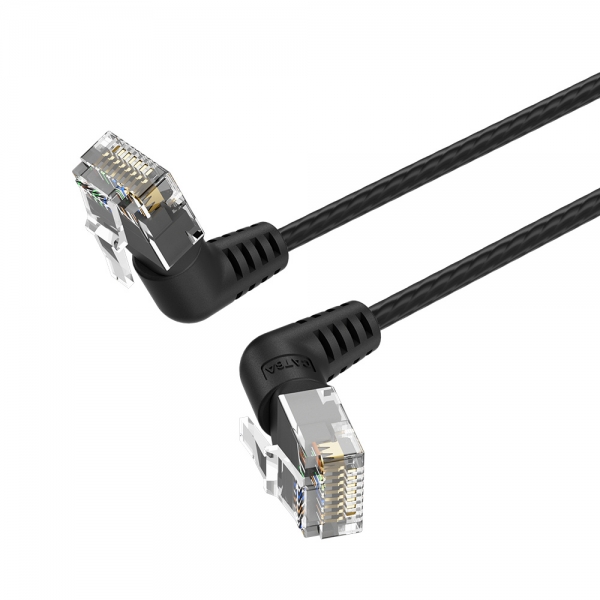 Vention Cavo di rete UTP RJ45 Slim Cat.6A Testina rotante a 360º Angolo retto - 0 Vention Cavo di rete UTP RJ45 Slim Cat.6A Testina rotante a 360º Angolo retto - 0