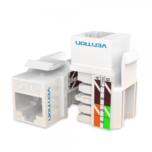 Vention Connettore di rete UTP RJ45 Cat.6 - Bianco e nero Vention Connettore di rete UTP RJ45 Cat.6 - Bianco e nero