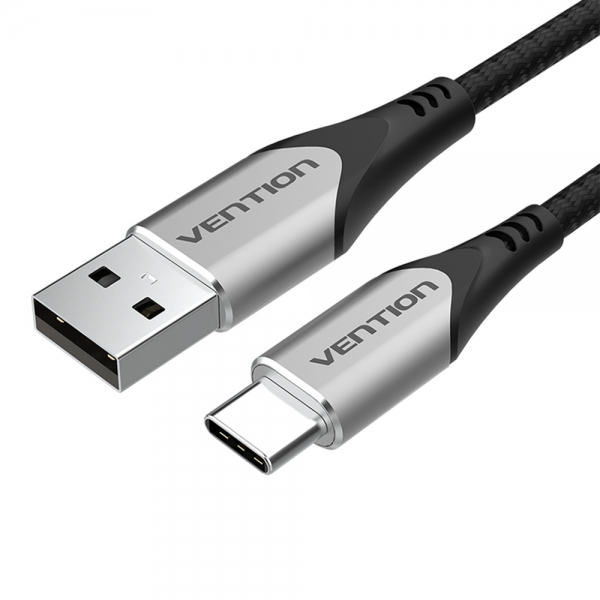 Cavo Vention da USB-A maschio a USB-C maschio 3A 60W 480Mbps - 2m - Colore grigio Cavo Vention da USB-A maschio a USB-C maschio 3A 60W 480Mbps - 2m - Colore grigio