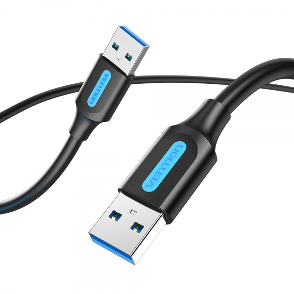 Cavo USB 3.0 maschio-maschio Vention - 3 m - Colore nero Cavo USB 3.0 maschio-maschio Vention - 3 m - Colore nero