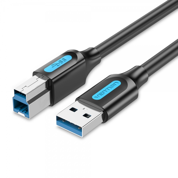 Cavo Vention USB-B 3.0 maschio a USB maschio - 1 m - Colore nero Cavo Vention USB-B 3.0 maschio a USB maschio - 1 m - Colore nero