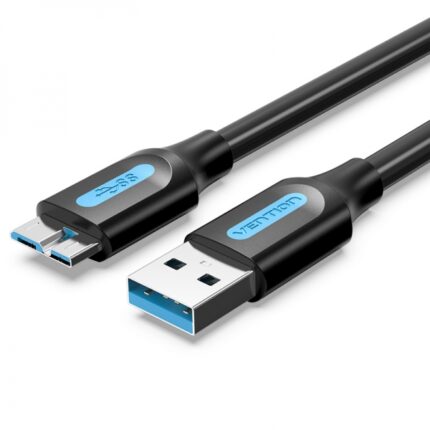 Cavo USB 3.0 maschio a MicroUSB maschio Vention - 2A - 10W - 5Gbps - 2m - Colore nero