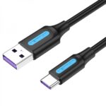 Cavo USB 2.0 maschio a USB-C maschio Vention - 5A - 100W - 480Mbps - 1m - Colore nero