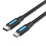 Cavo Vention USB-C maschio a MicroUSB maschio - 1 m - 2 A 10 W 480 Mbps - Colore nero