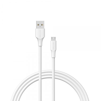 Cavo USB 2.0 maschio a MicroUSB maschio Vention - 2 m - 3 A - 60 W - 480 Mbps - Colore bianco