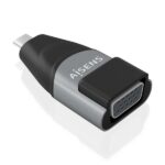 Aisens Convertitore USB-C a VGA in alluminio - Trasmissione di segnali da USB a VGA - Risoluzione 1920×1200@60Hz - Compatibile con Macbook Pro e Chromebook - Colore grigio
