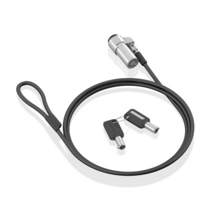 Cavo di sicurezza in acciaio con lucchetto a chiave Aisens - Compatibile con fessura Nano 2