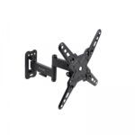 Tooq Supporto a parete con braccio articolato per schermi da 13"-43" - Girevole e inclinabile - Gestione dei cavi - Peso max 20 kg - VESA max. 200x200 mm - Colore nero