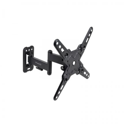 Tooq Supporto a parete con braccio articolato per schermi da 13"-43" - Girevole e inclinabile - Gestione dei cavi - Peso max 20 kg - VESA max. 200x200 mm - Colore nero