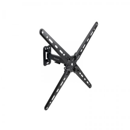 Tooq Supporto a parete con braccio per schermi da 13"-55" - Girevole e inclinabile - Gestione dei cavi - Peso max 25 kg - VESA max. 400x400 mm - Colore nero