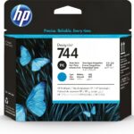 HP F9J86A Nero Foto e Ciano Testina di stampa originale - 744