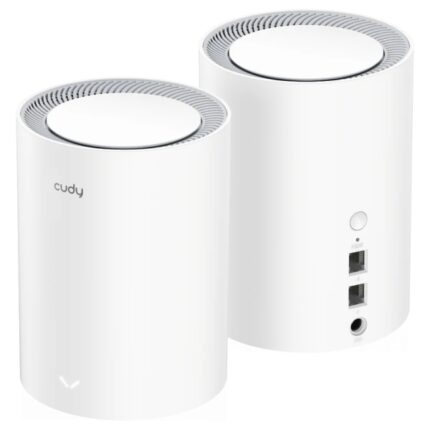 Cudy AX3000 Confezione da 2 sistemi WiFi 6 Mesh AX3000 2.5G Dual Band - Supporta larghezza di banda 20/40/80/160MHz - 1x porta LAN 10/100/1000Mbps