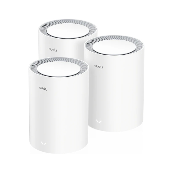 Cudy AX3000 Confezione da 3 sistemi WiFi 6 Mesh AX3000 2.5G Dual Band - Supporta larghezza di banda 20/40/80/160MHz - 1 porta LAN 10/100/1000Mbps Cudy AX3000 Confezione da 3 sistemi WiFi 6 Mesh AX3000 2.5G Dual Band - Supporta larghezza di banda 20/40/80/160MHz - 1 porta LAN 10/100/1000Mbps
