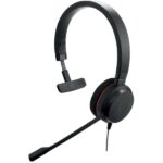 Jabra Evolve 20 Auricolare monoaurale con microfono USB - Cancellazione del rumore - Archetto regolabile - Comandi sul cavo - Colore nero