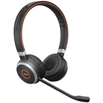 Jabra Evolve 65 SE UC Stereo Cuffie con microfono Bluetooth - Cancellazione del rumore - Autonomia fino a 12 ore - Archetto regolabile - Comandi sulle cuffie - Colore nero