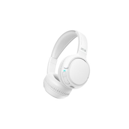 SPC Heron 2 Studio Auricolari Bluetooth 5.4 - Doppia connessione - Autonomia fino a 50 ore - Design regolabile e pieghevole - Controllo sull'auricolare - Colore bianco