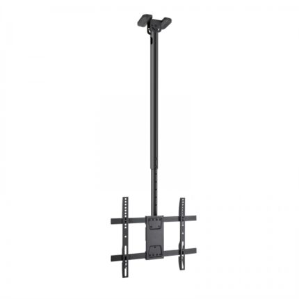 Tooq Supporto XL da soffitto per schermi da 32-75" - Angolo di rotazione 180º - Inclinabile - Gestione dei cavi - Peso max. 60 kg - VESA max. 400x400 mm - Colore nero