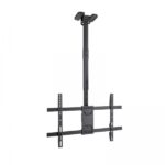 Tooq Supporto a soffitto per schermi da 43-86" - Angolo di rotazione 180º - Inclinabile - Gestione dei cavi - Peso max. 60 kg - VESA max. 600x400 mm - Colore nero