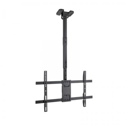 Tooq Supporto a soffitto per schermi da 43-86" - Angolo di rotazione 180º - Inclinabile - Gestione dei cavi - Peso max. 60 kg - VESA max. 600x400 mm - Colore nero