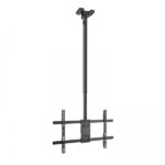 Tooq Supporto XL da soffitto per schermi da 43-86" - Angolo di rotazione 180º - Inclinabile - Gestione dei cavi - Peso max. 60 kg - VESA max. 600x400 mm - Colore nero