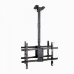 Tooq Supporto a soffitto per 2 schermi da 43-86" - Angolo di rotazione 180º - Inclinabile - Gestione dei cavi - Peso max. per schermo 50 kg - VESA max. 600x400 mm - Colore nero