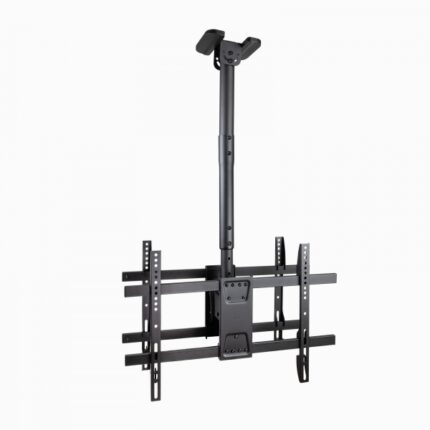 Tooq Supporto a soffitto per 2 schermi da 43-86" - Angolo di rotazione 180º - Inclinabile - Gestione dei cavi - Peso max. per schermo 50 kg - VESA max. 600x400 mm - Colore nero