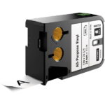 Dymo XTL Nastro in vinile originale per etichettatrice - Testo nero su sfondo bianco - Larghezza 24 mm x 7