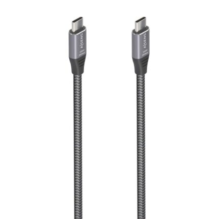 Cavo USB 3.2 Gen2x2 in alluminio 20Gbps 8K@30Hz 5A 100W E-Mark di Aisens - Tipo USB-C/M-USB-C/M - 3