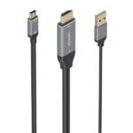 Cavo convertitore Aisens in alluminio da HDMI V2.0 a USB-C 4K@60Hz - HDMI/M+USB-A/M-USB-C/M - 1