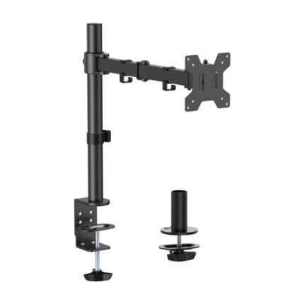 Aisens Supporto da tavolo ecologico girevole e inclinabile per monitor/TV 10 kg (3 perni - 1 braccio) da 17-32" - Colore nero