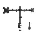 Aisens Supporto da tavolo Eco girevole e inclinabile per monitor/TV 10 kg (3 perni - 2 bracci) da 17-32" - Colore nero