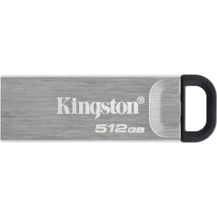 Kingston DataTraveler Kyson Memoria USB 512 GB - 3.2 Gen 1 - 200 MB/s in lettura - Design metallico - Colore argento (pendrive)