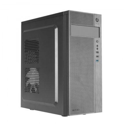 Tacens Ferrox Semitorre - Acciaio di alta qualità - Ventola laterale ultra silenziosa - Supporto ATX/microATX/mini-ITX - USB 3.0 e 2.0 frontali - Colore nero