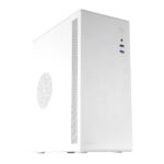 Tacens NOVAX Mini Torre Ultra Compatta - Struttura Metallica Resistente - Eccellente Raffreddamento - Supporto MicroATX/Mini-ITX - USB 3.0 e 2.0 - Colore Bianco