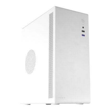 Tacens NOVAX Mini Torre Ultra Compatta - Struttura Metallica Resistente - Eccellente Raffreddamento - Supporto MicroATX/Mini-ITX - USB 3.0 e 2.0 - Colore Bianco