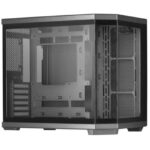 Mars Gaming CUSTOM MC-3TCORE Case Gaming - Triplo vetro temperato - Supporto per 10 ventole - Schede madri con connettore inverso - USB-C e filtri antipolvere magnetici - Colore nero