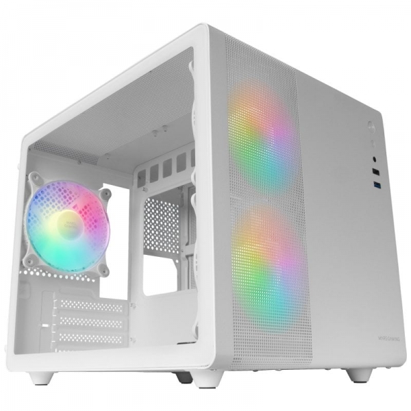 Mars Gaming MC-MPRO Case compatto professionale - Doppia camera - Triplo raffreddamento - Vetro temperato - Pannello in rete - Supporto liquido 240 mm - Colore bianco Mars Gaming MC-MPRO Case compatto professionale - Doppia camera - Triplo raffreddamento - Vetro temperato - Pannello in rete - Supporto liquido 240 mm - Colore bianco