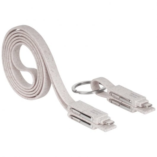 Mars Gaming MCA-ECO Pacchetto cavi ecologici - Fibra di grano - Antigroviglio - Ricarica ultraveloce 3.1A - Trasferimento 480Mbps - Imballaggio riciclato - Colore bianco Mars Gaming MCA-ECO Pacchetto cavi ecologici - Fibra di grano - Antigroviglio - Ricarica ultraveloce 3.1A - Trasferimento 480Mbps - Imballaggio riciclato - Colore bianco