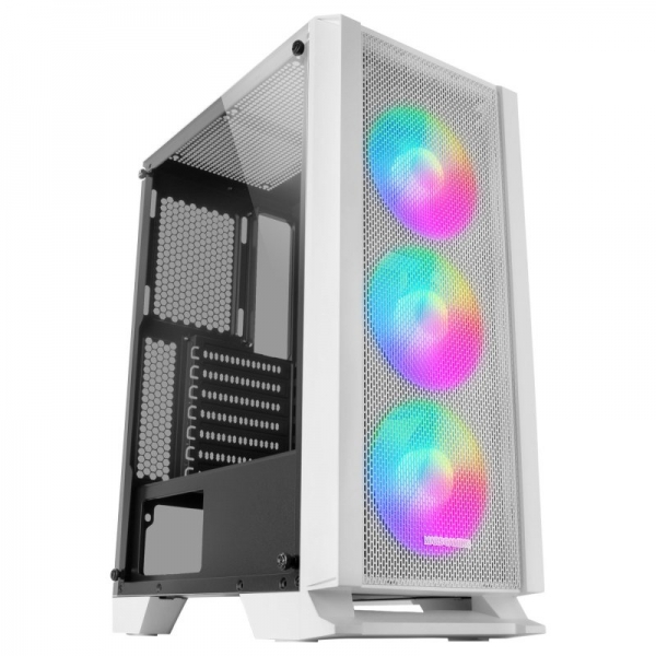 Mars Gaming MC-C Semitorre Gaming - Illuminazione FRGB - Finestra in vetro temperato - Supporto raffreddamento liquido - Compatibile ATX/mATX/mini-ITX - Colore bianco Mars Gaming MC-C Semitorre Gaming - Illuminazione FRGB - Finestra in vetro temperato - Supporto raffreddamento liquido - Compatibile ATX/mATX/mini-ITX - Colore bianco