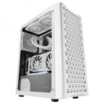 Mars Gaming MC-iPRO Semitorre professionale - Vetro temperato - Griglia 3D - Supporto ATX - Raffreddamento avanzato - Connettività USB 3.0 - Colore bianco