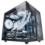 Mars Gaming MC-NOVAM Minitorre - Doppio vetro temperato - Fino a 7 ventole - Modulare - USB-C e USB 3.0 - Compatibile con MicroATX e Mini-ITX - Colore nero
