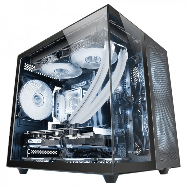 Mars Gaming MC-NOVAM Minitorre - Doppio vetro temperato - Fino a 7 ventole - Modulare - USB-C e USB 3.0 - Compatibile con MicroATX e Mini-ITX - Colore nero Mars Gaming MC-NOVAM Minitorre - Doppio vetro temperato - Fino a 7 ventole - Modulare - USB-C e USB 3.0 - Compatibile con MicroATX e Mini-ITX - Colore nero