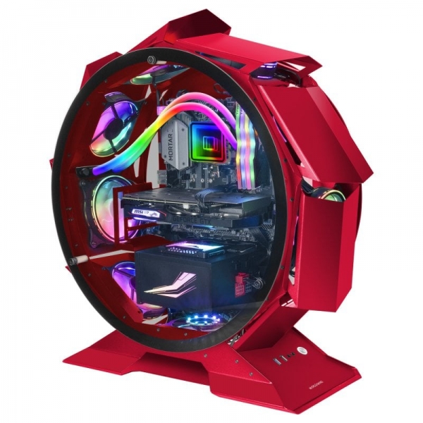 Mars Gaming MCORB Torre circolare gaming premium - Doppio vetro temperato - Raffreddamento estremo per 9 ventole - Interno XL - Colore rosso Mars Gaming MCORB Torre circolare gaming premium - Doppio vetro temperato - Raffreddamento estremo per 9 ventole - Interno XL - Colore rosso