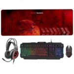 Mars Gaming MCPRGB2 Combo Gaming - Tastiera RGB Rainbow - Mouse 4000DPI RGB Flow - Cuffie RGB Flow - Tappetino XXL - Massima compatibilità - Colori vari