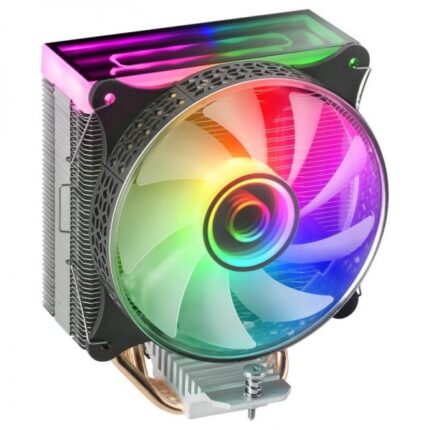 Mars Gaming MCPU-VR Dissipatore CPU - Supporta fino a 180W TDP - Doppio specchio infinito ARGB - Multisocket universale - Controllo illuminazione ARGB - Colore nero