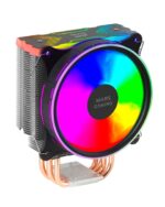 Mars Gaming MCPUXU9 Dissipatore CPU - Doppia torre - Ventilatori ibridi ultrasilenziosi - 9 heatpipe in rame - HCT Ultra fino a 400W TDP - Nero - Colore Nero