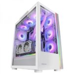 Mars Gaming MC-ULT Case Gaming CUSTOM - Doppio vetro temperato - Supporto E-ATX - Capacità per 9 ventole - Spazio di archiviazione XXL - Gestione interna dei cavi - Colore bianco