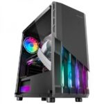 Mars Gaming MC-X2 Case FRGB - Frontale in acciaio - Finestra laterale completa - Supporto per 4 ventole - Spazio per componenti ad alte prestazioni - Colore nero