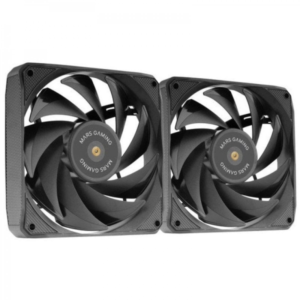 Mars Gaming MF-NCLX2 Kit di ventole PWM - Pale ibride - Cuscinetti FDB in rame - Cuscinetti antivibrazioni - Controllo preciso della velocità - Flusso d'aria 72 CFM - Colore nero Mars Gaming MF-NCLX2 Kit di ventole PWM - Pale ibride - Cuscinetti FDB in rame - Cuscinetti antivibrazioni - Controllo preciso della velocità - Flusso d'aria 72 CFM - Colore nero
