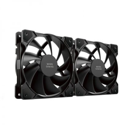 Mars Gaming MF-PWMX2 Ventola - Ventilazione superiore - Silenzio assoluto - Tecnologia FDB - Guarnizioni antivibrazioni - Sistema PWM regolabile - Colore nero